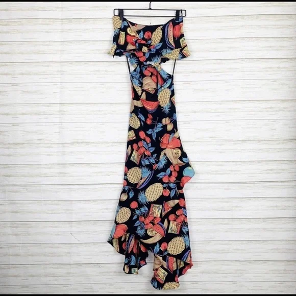 FLYNN SKYE Michelle Maxi Dress in Dark Fruit XS - Picture 2 of 7